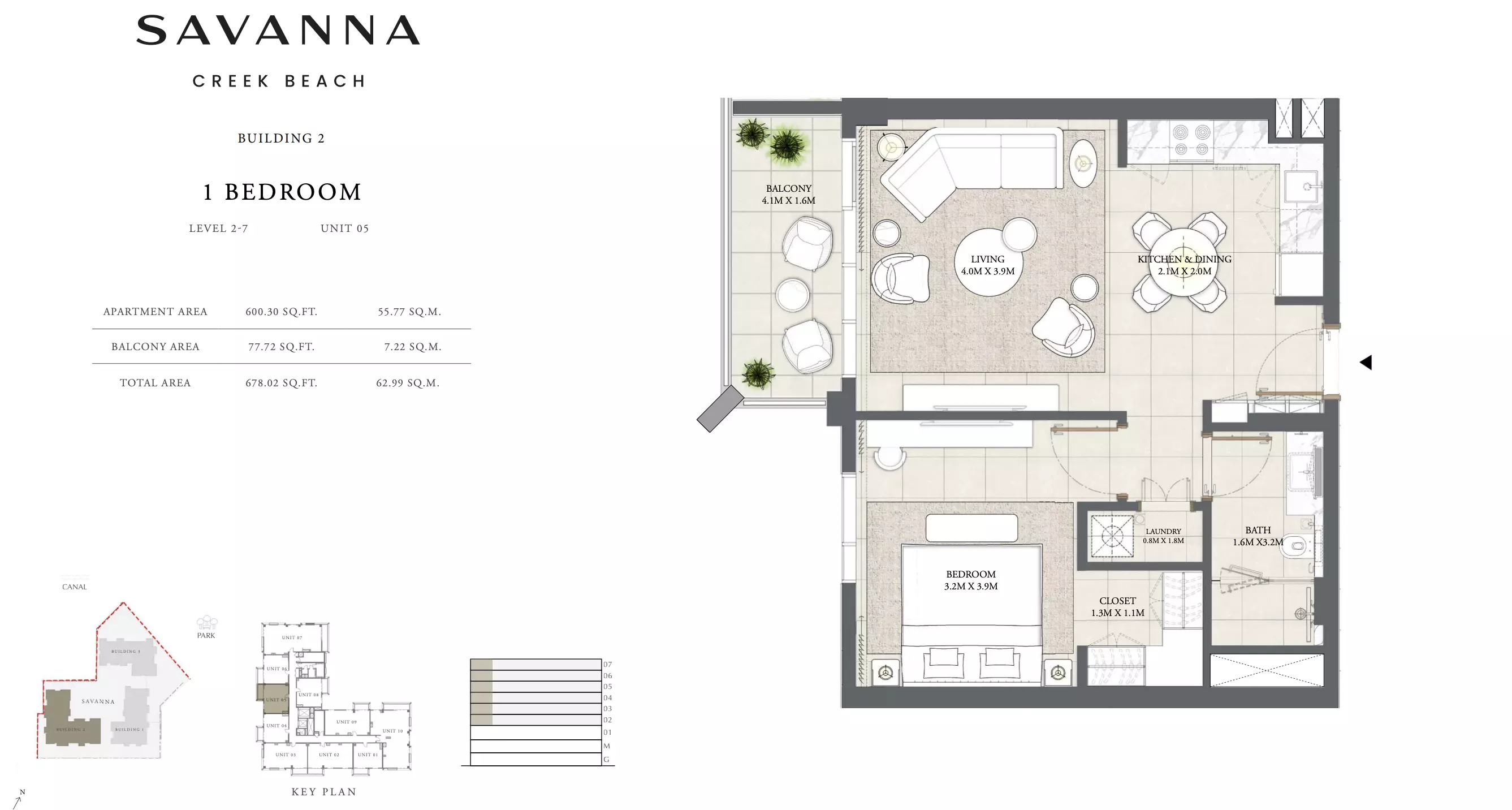 Savanna Level 2-7 - Unit 05, 1 bed