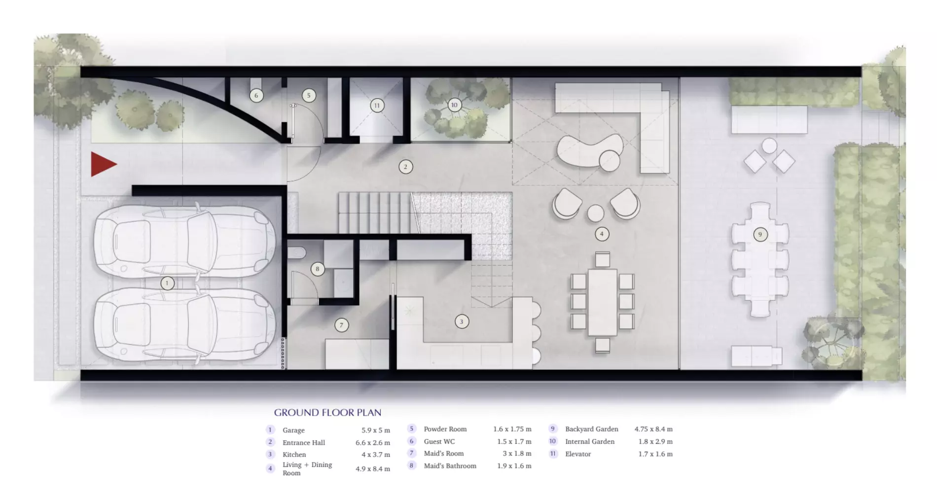 صورة مخطط ارضية الوحدة