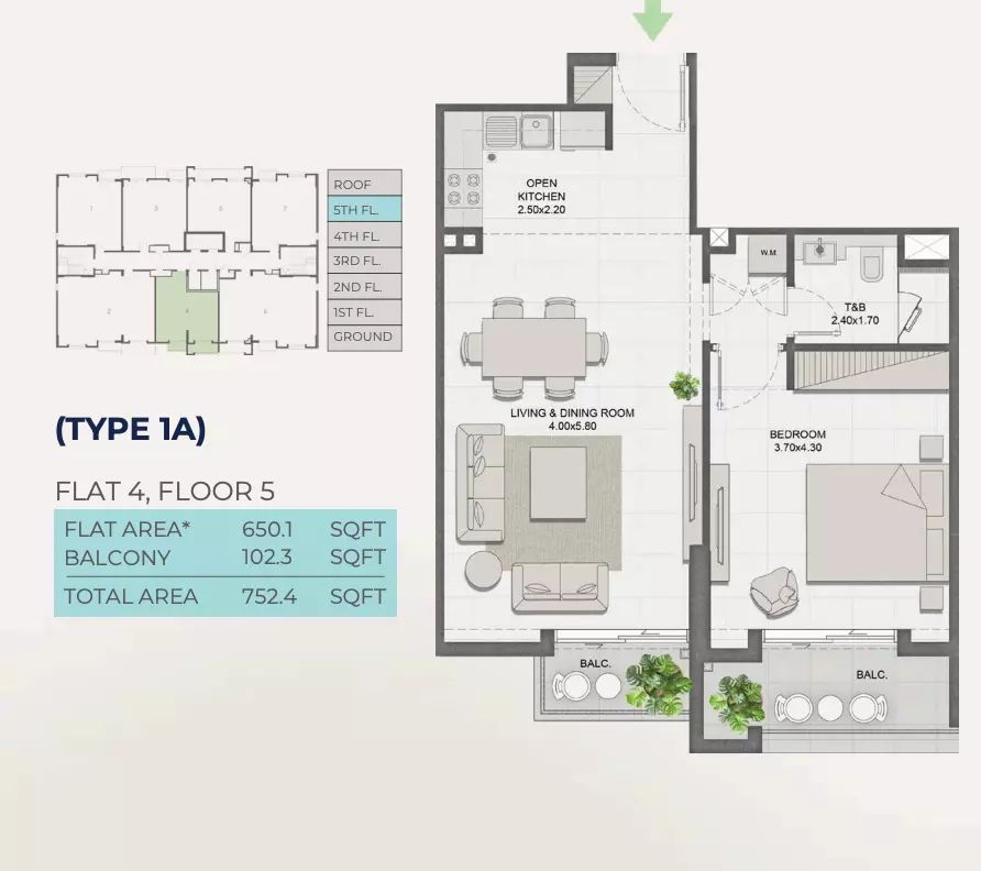 Unit floor plan image