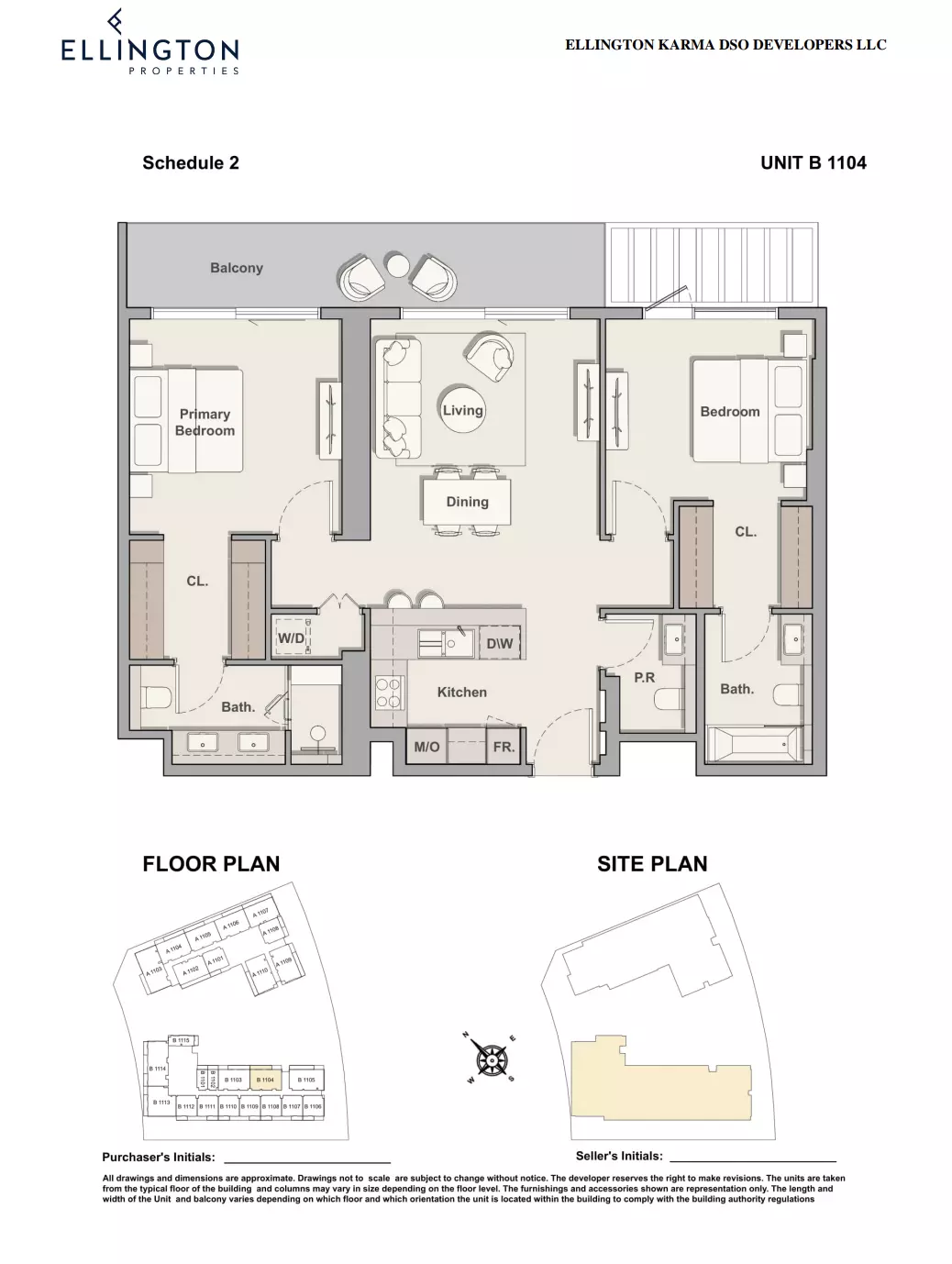 The Hillgate — 2BR floor plan