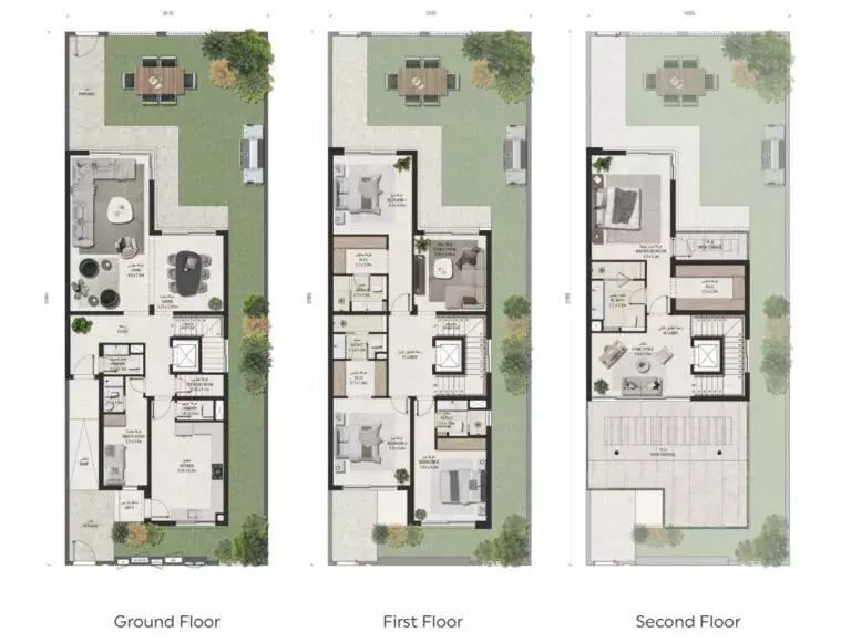 صورة مخطط ارضية الوحدة