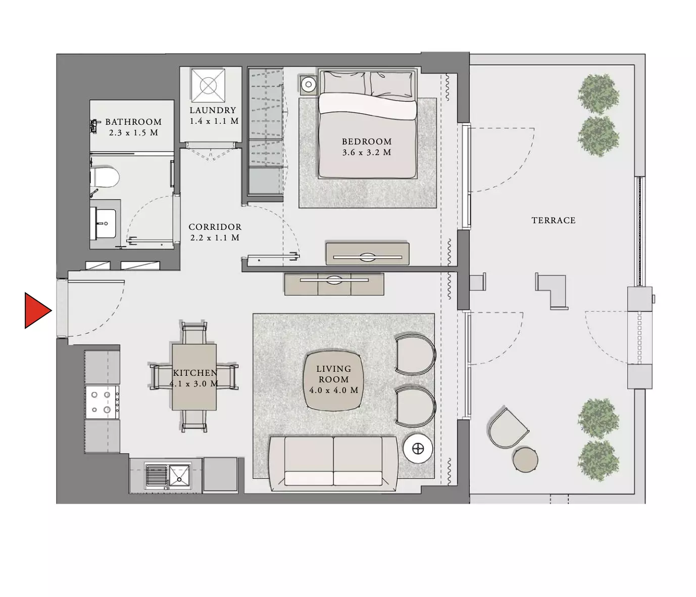 Creek Beach Lotus Unit 102, Level 01 Building 1, 1 bed