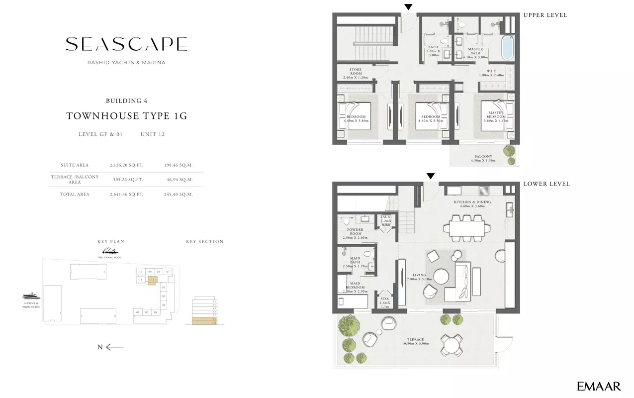 Seascape B4-Type 1G, Level GF & 01, Unit 12, 3 beds
