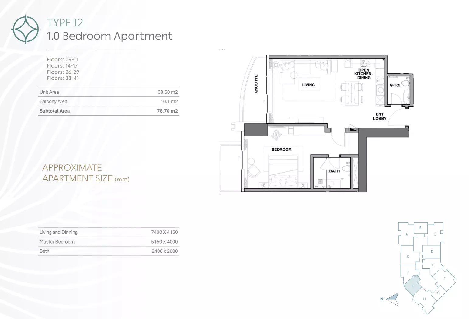 Unit floor plan image