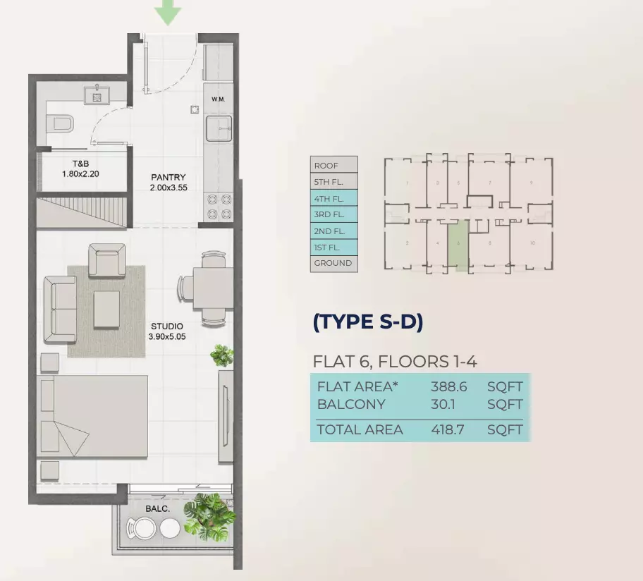 Unit floor plan image