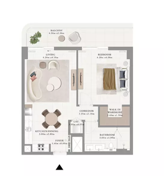 Avonlea B2-Type C, 1 bed