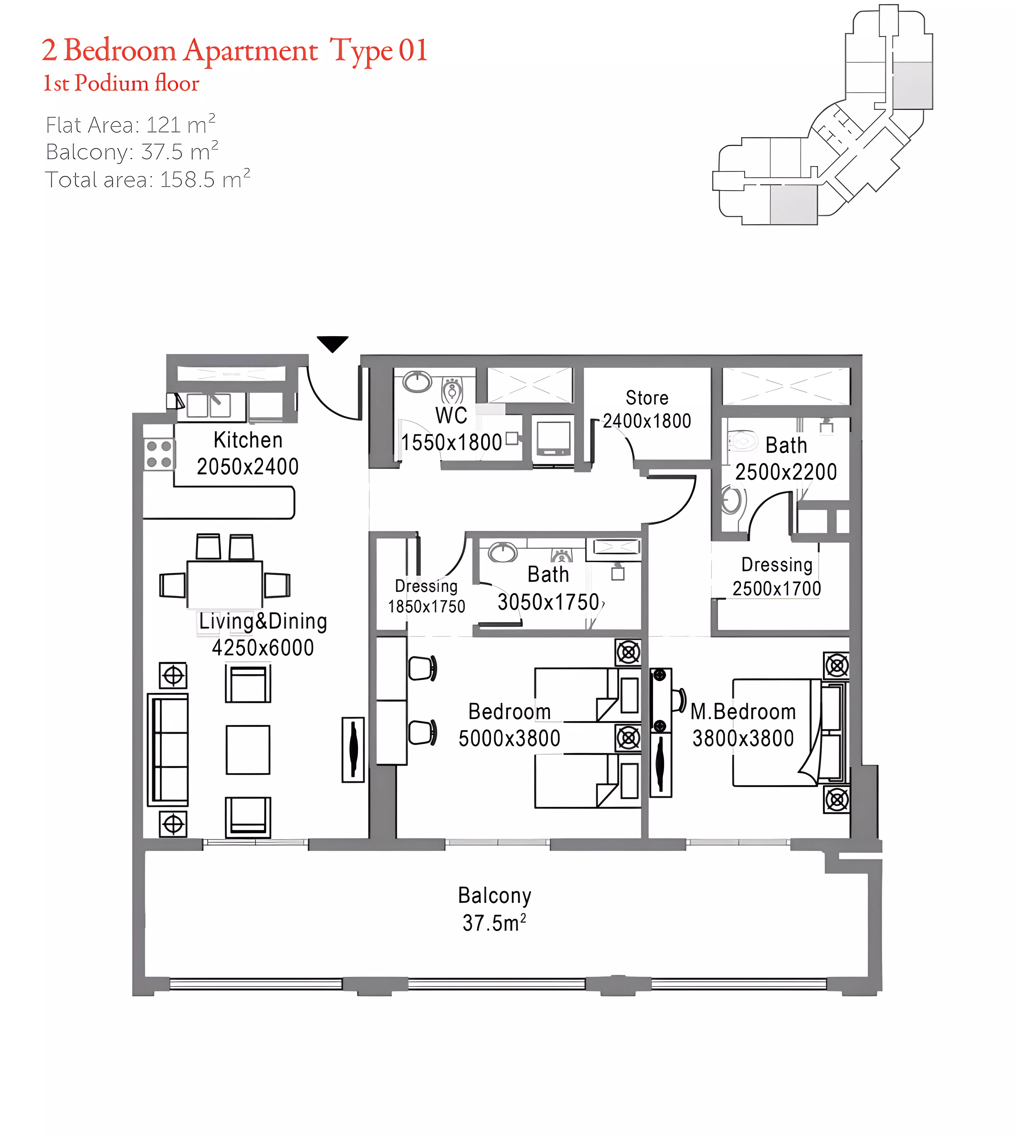 Unit floor plan image