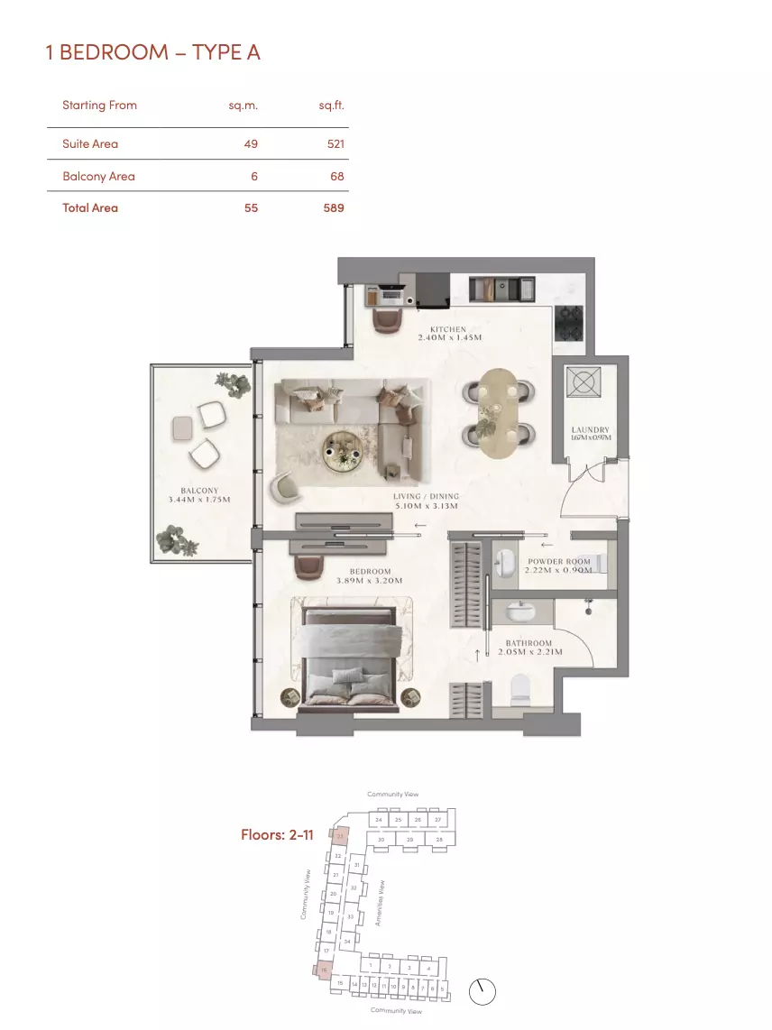 Unit floor plan image
