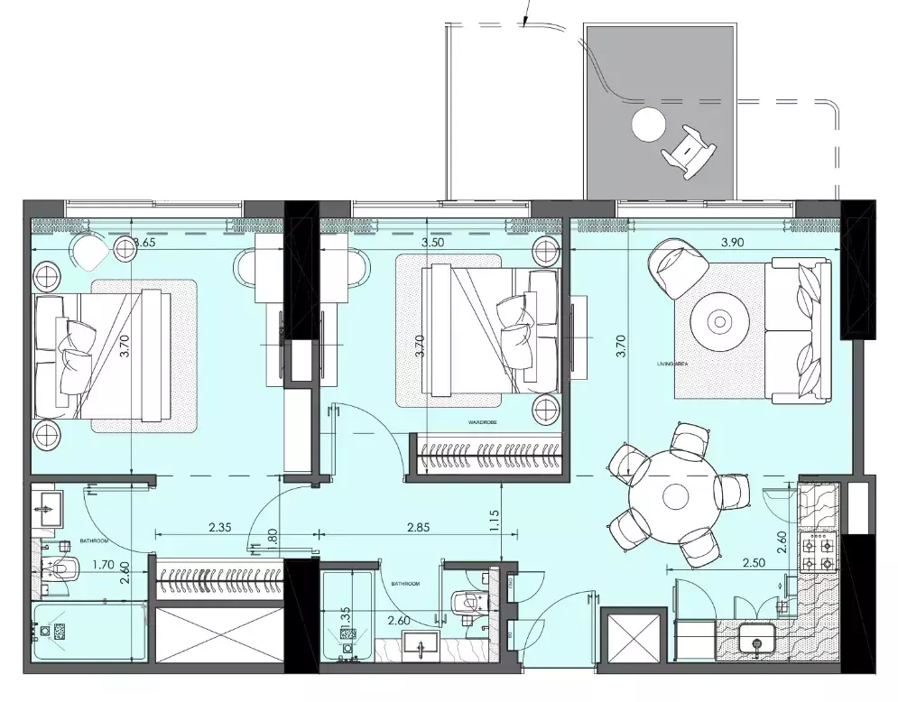 Unit floor plan image