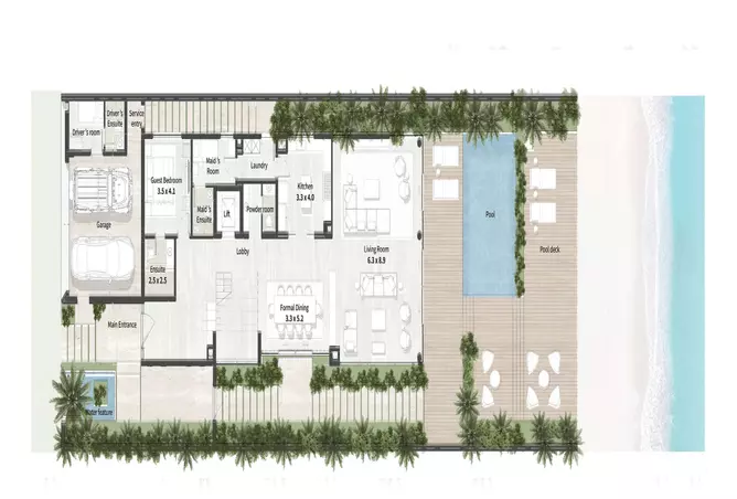 Al Thuraya Island — 6BR floor plan