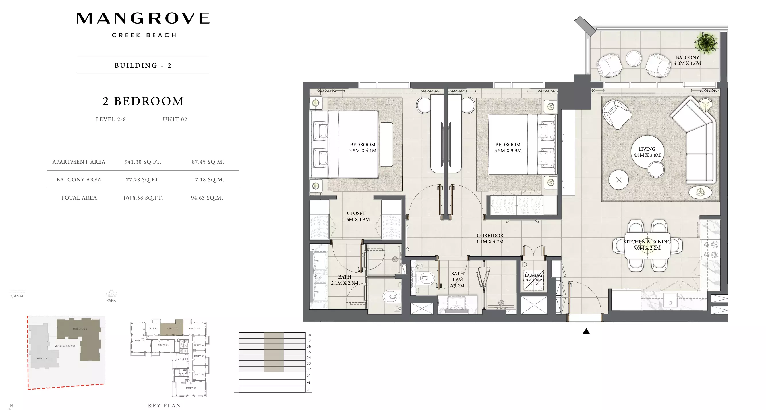 Mangrove By Emaar Unit 02 Building 2, 2 beds
