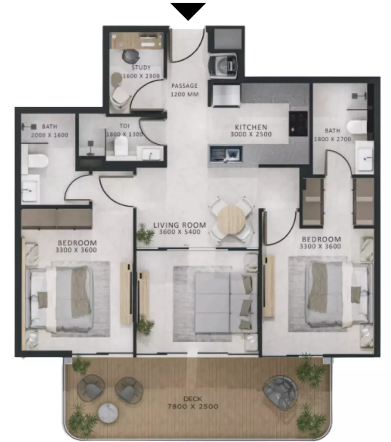 صورة مخطط ارضية الوحدة