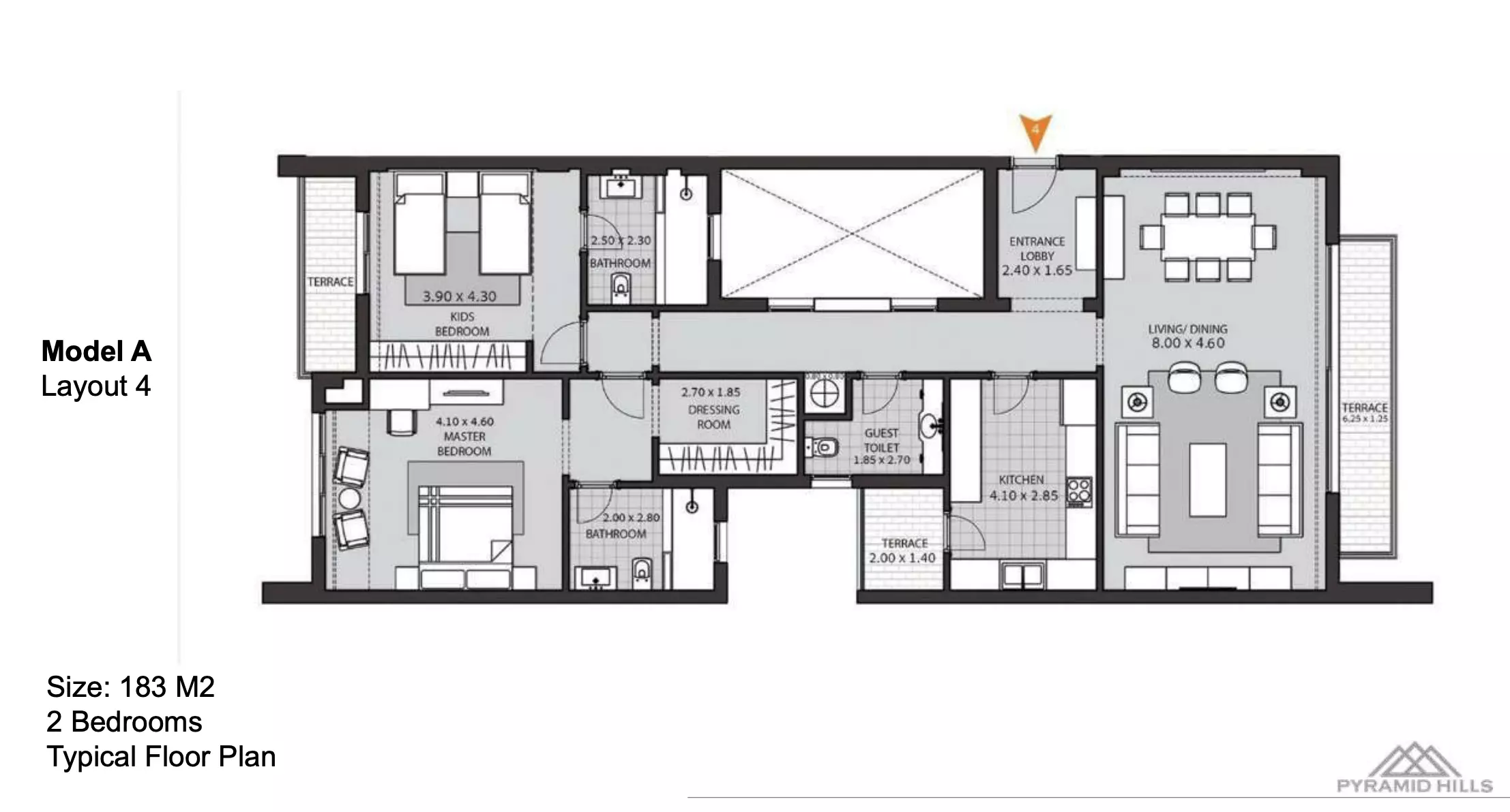 Unit floor plan image