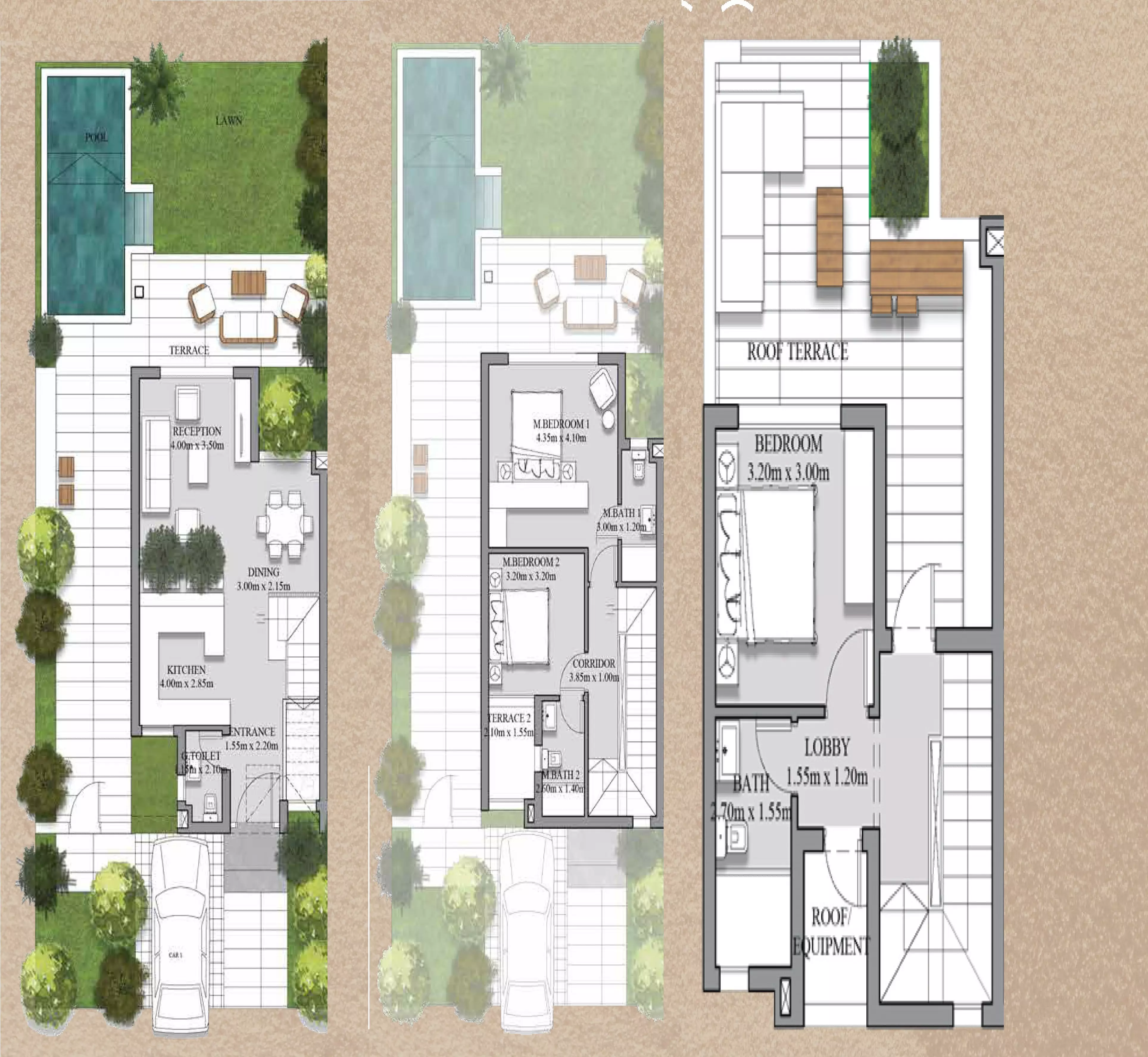 صورة مخطط ارضية الوحدة