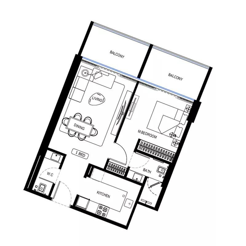 صورة مخطط ارضية الوحدة