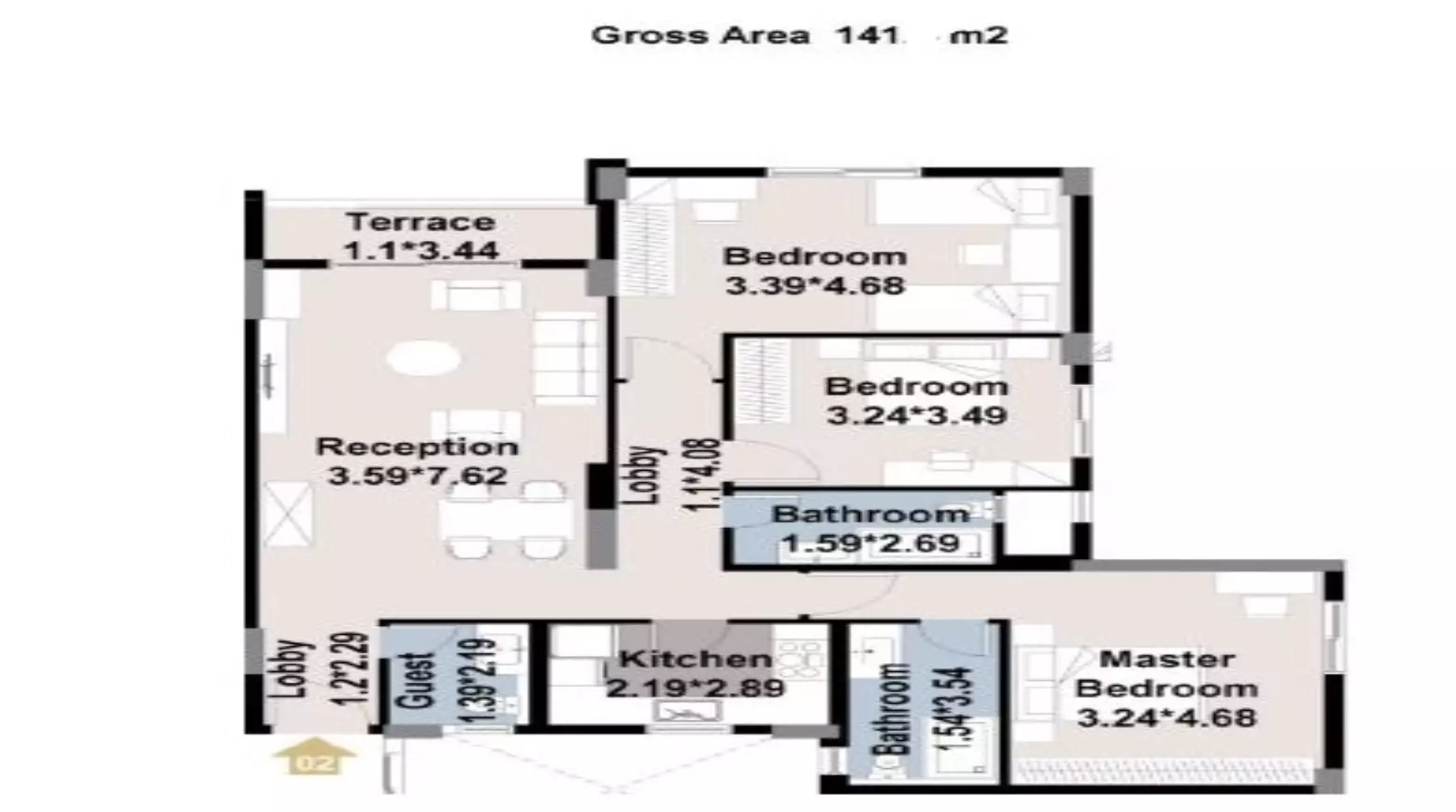 Unit floor plan image