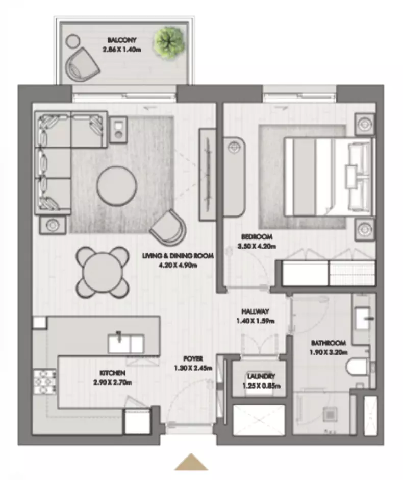Riwa Type 1C Variant 4, 1 bed
