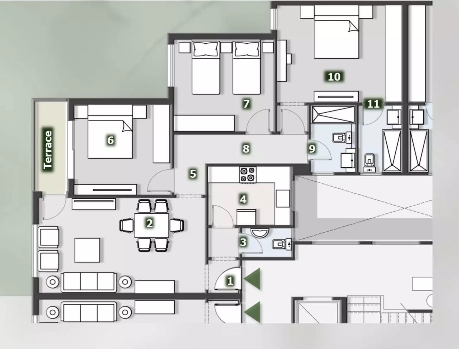 Unit floor plan image