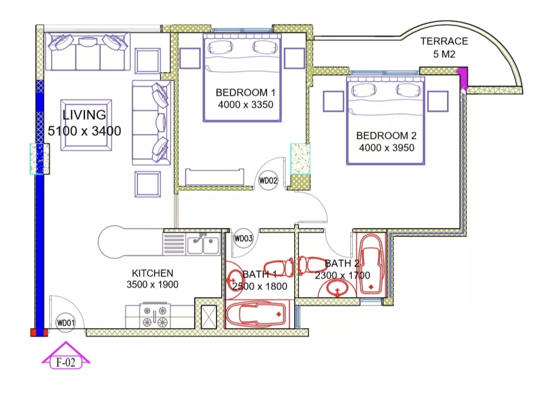 Unit floor plan image