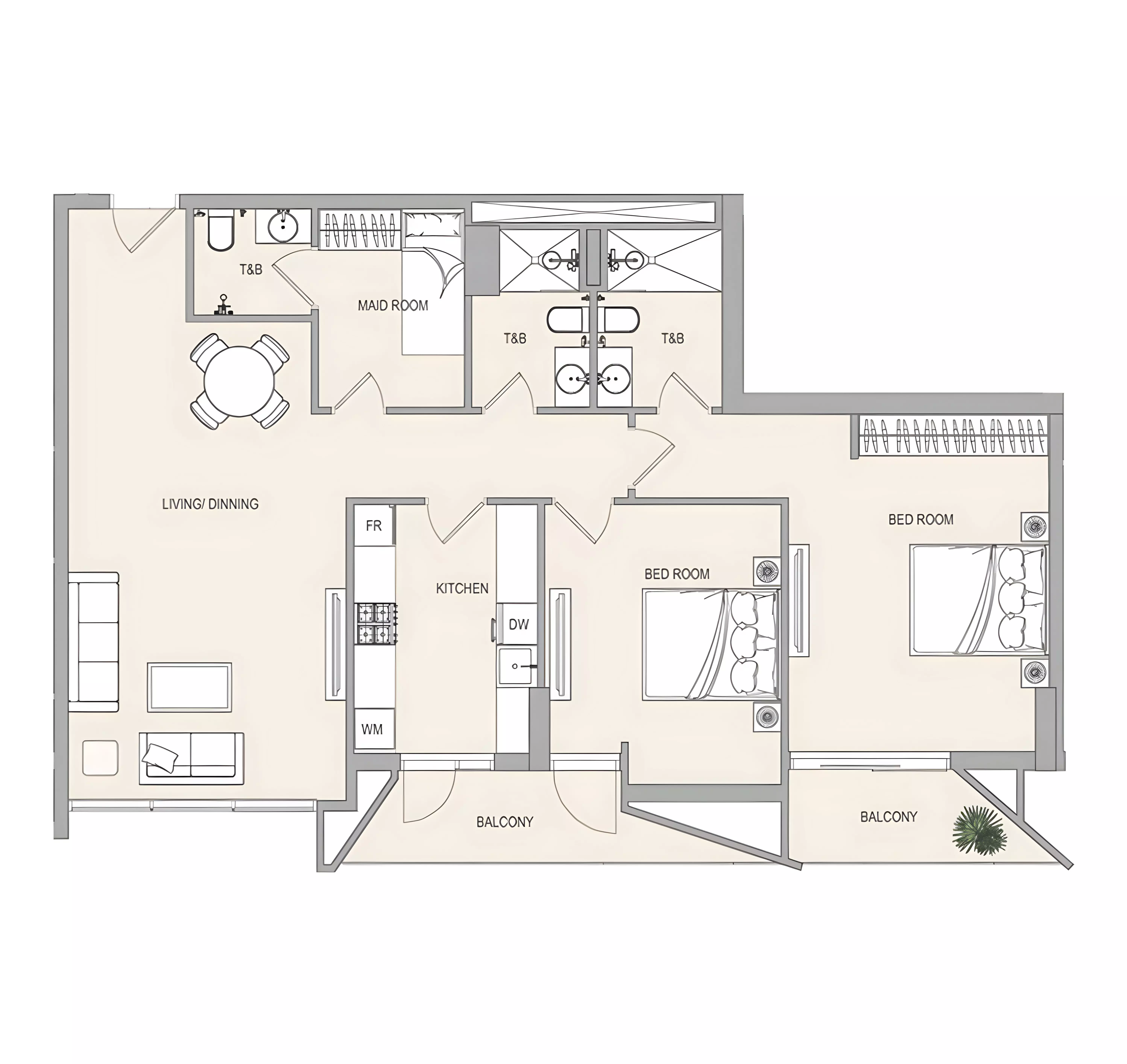 Unit floor plan image