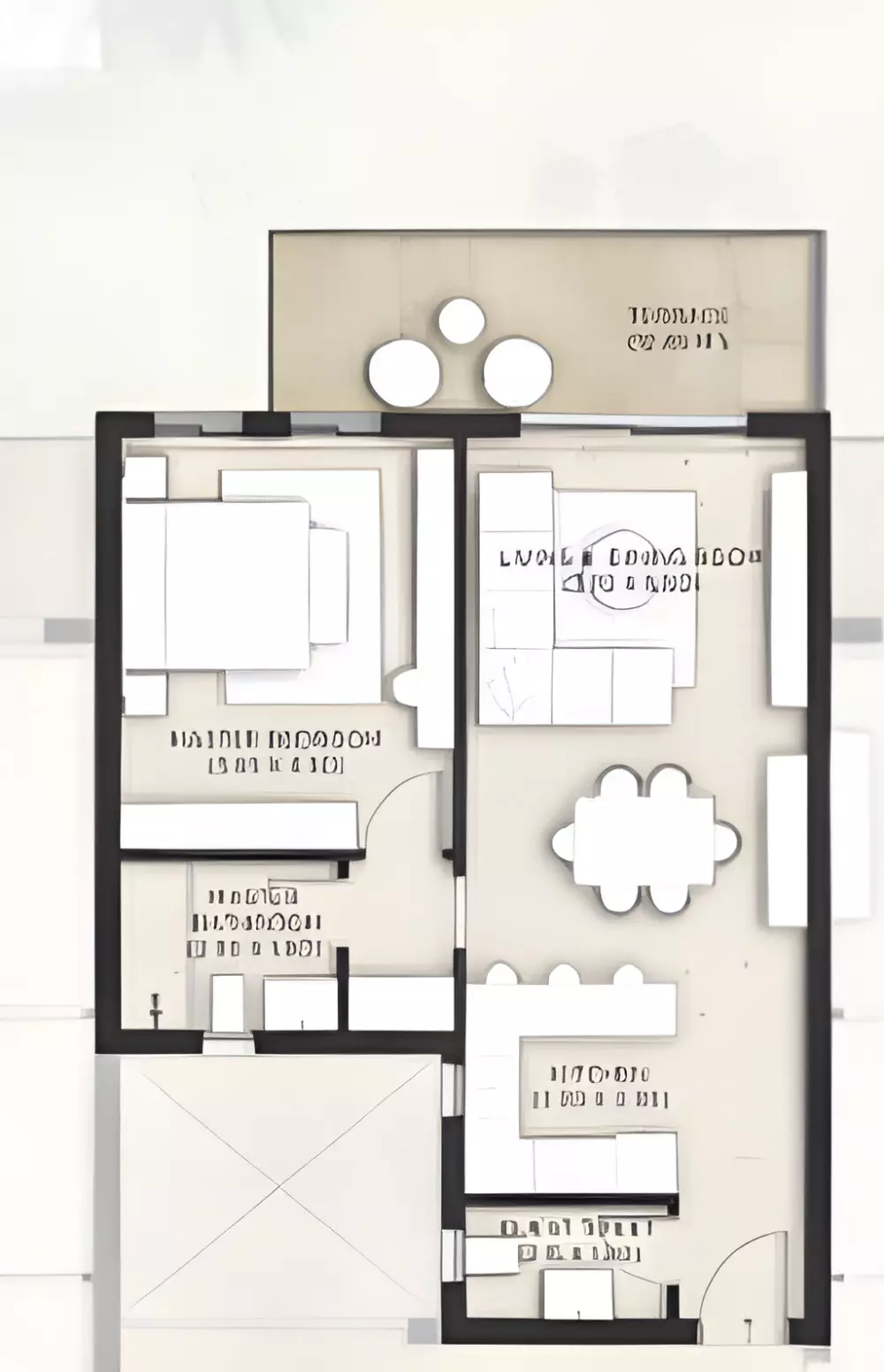 صورة مخطط ارضية الوحدة