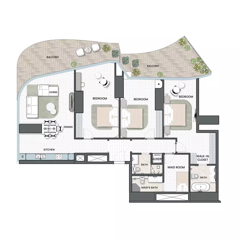 Unit floor plan image