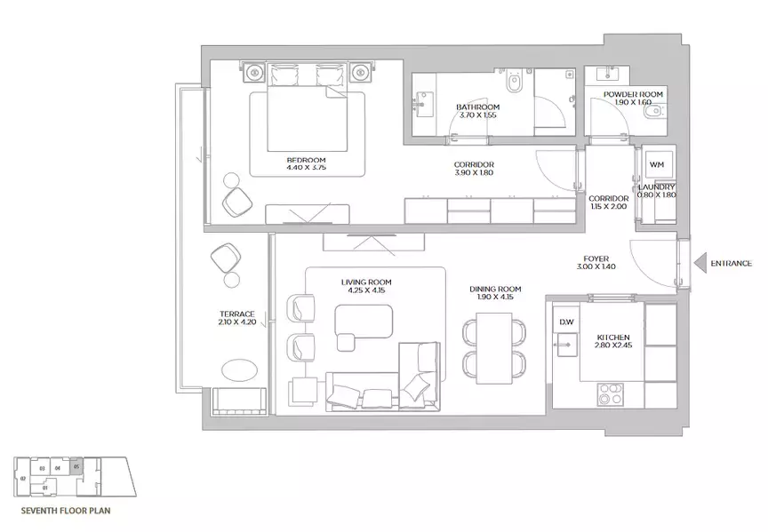 Unit floor plan image