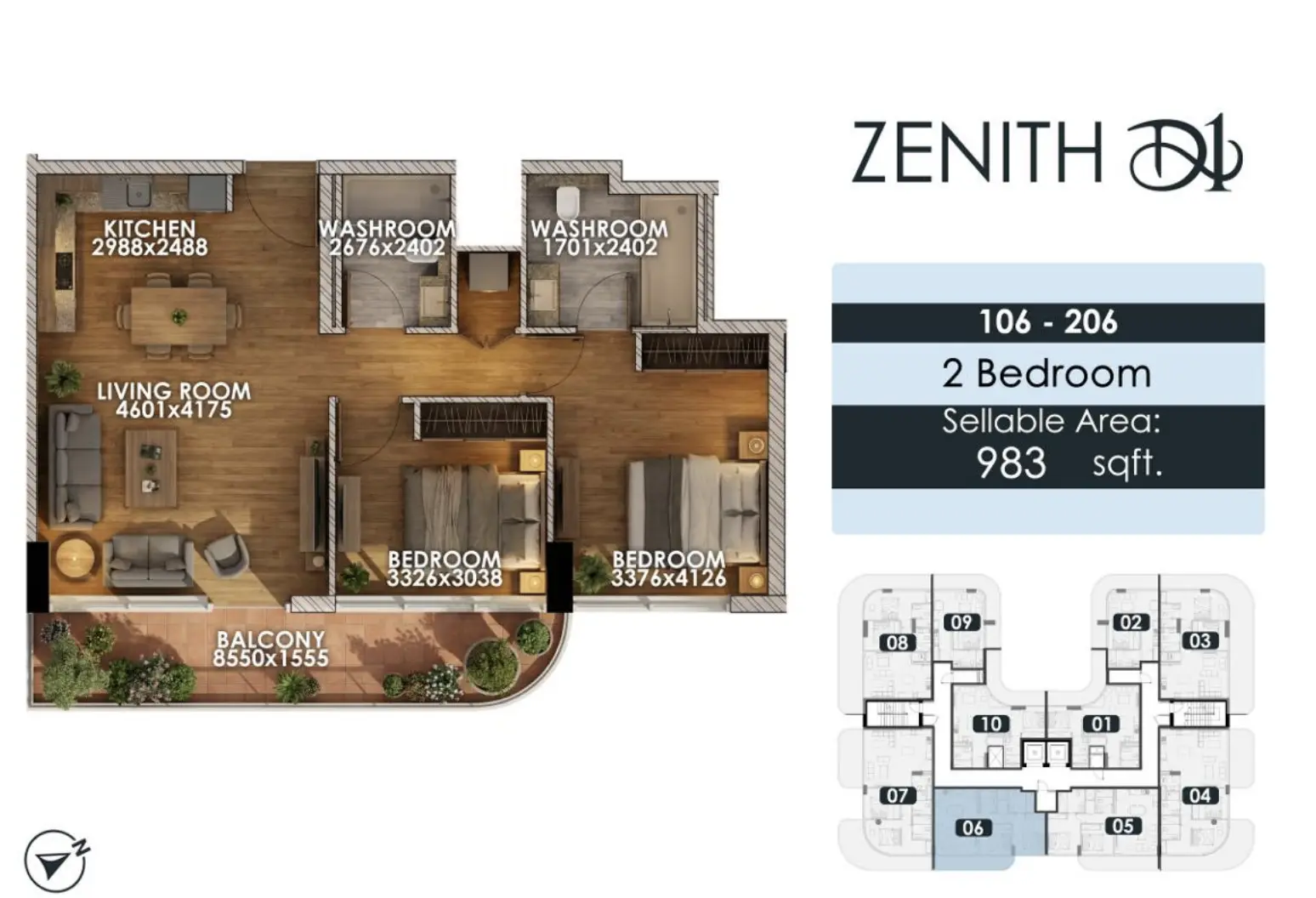 Unit floor plan image