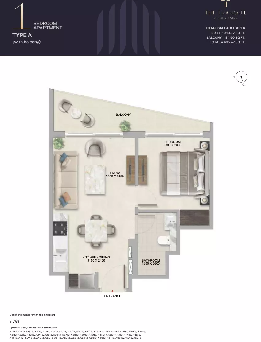 Unit floor plan image