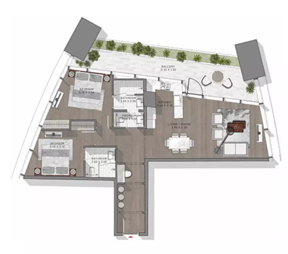 Safa Two Type 8, 2 beds