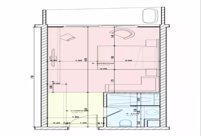 The Royal Yacht — Studio floor plan