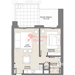 Jomana B5-Type B Level ground, 1 bed