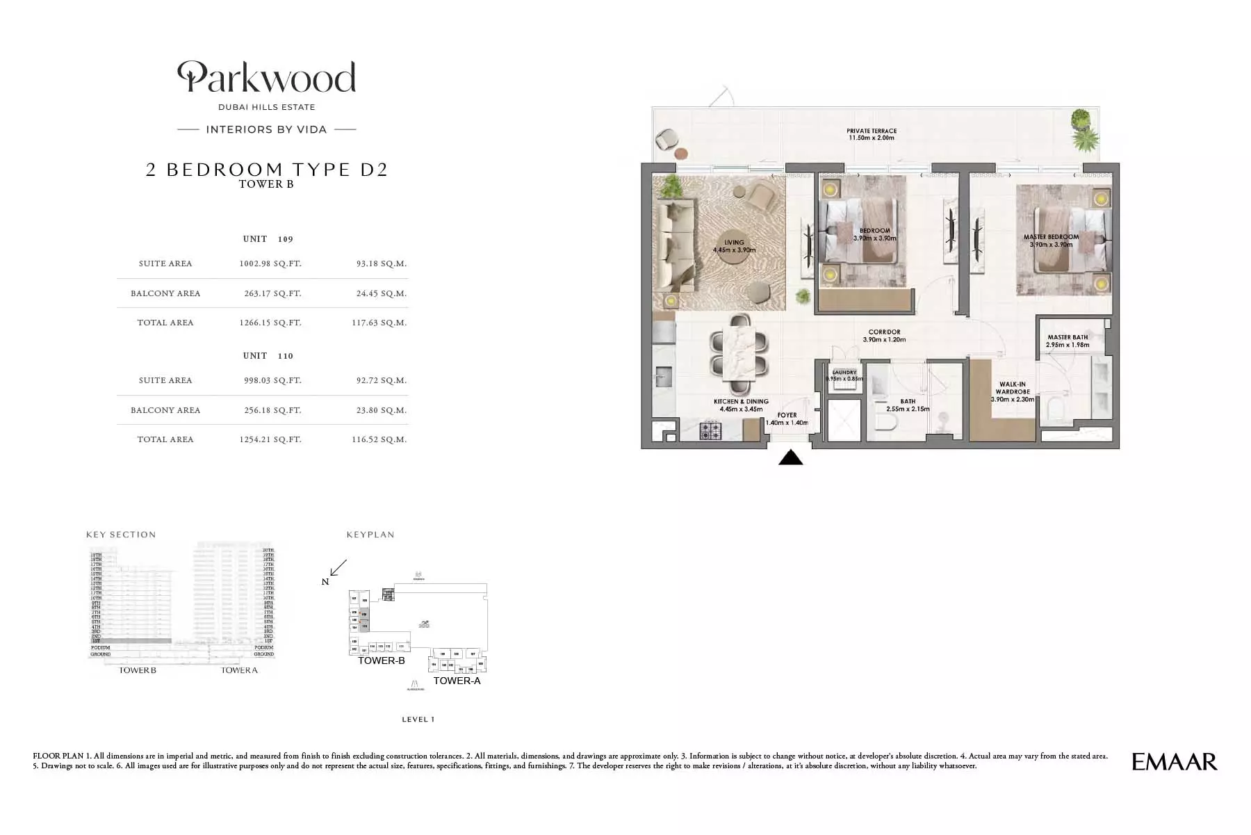 Parkwood Type D2-Tower B, 2 beds