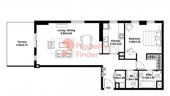Midtown Noor Type-I Level-1 Building-7, 1 bed