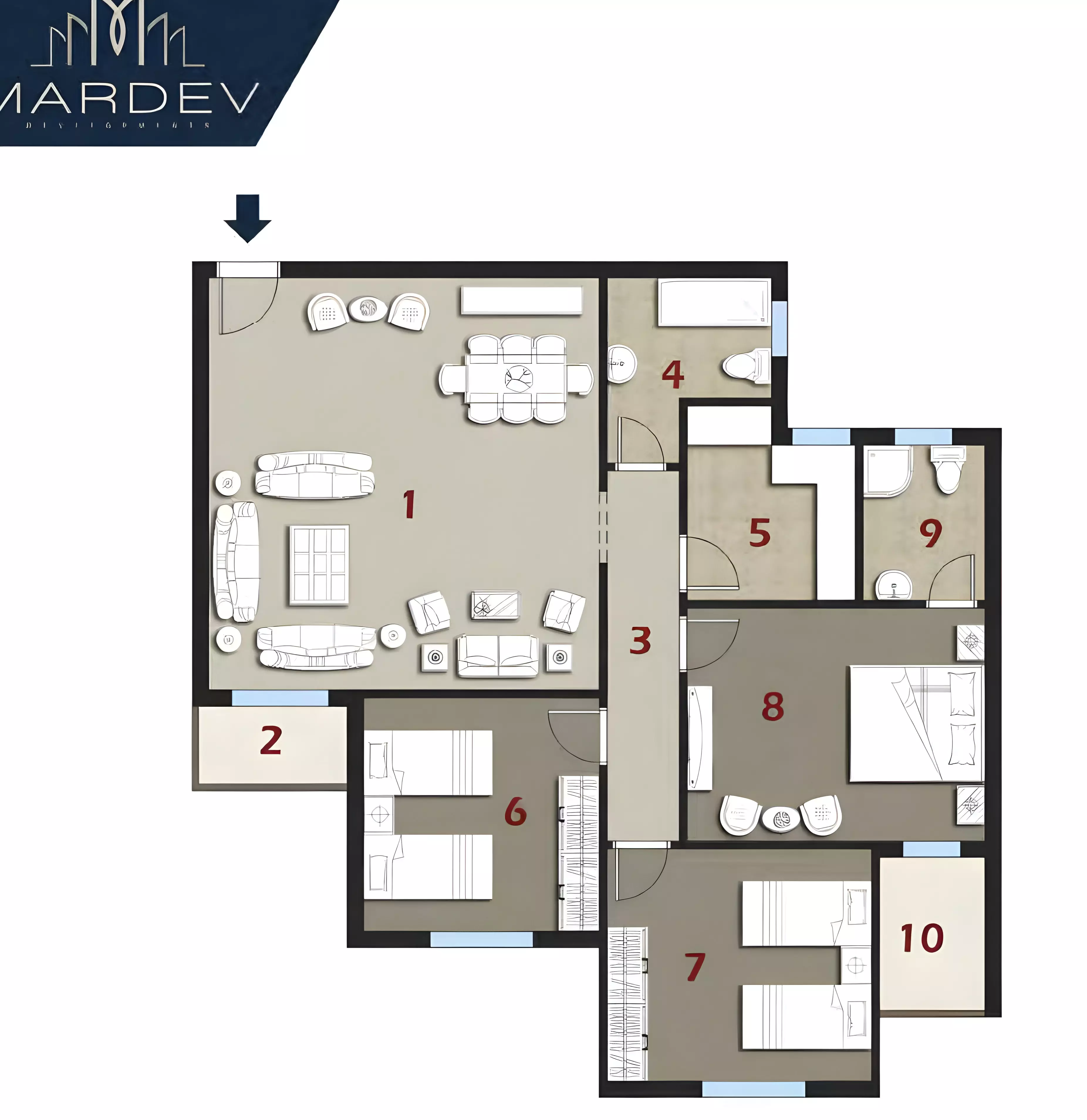 Unit floor plan image