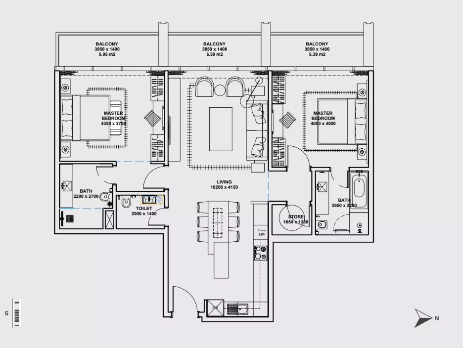 Unit floor plan image