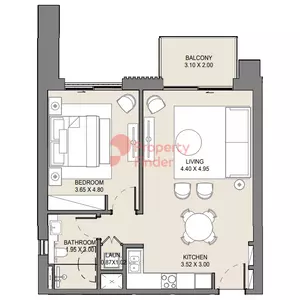 Jomana B3-Type B Level 1 (61), 1 bed