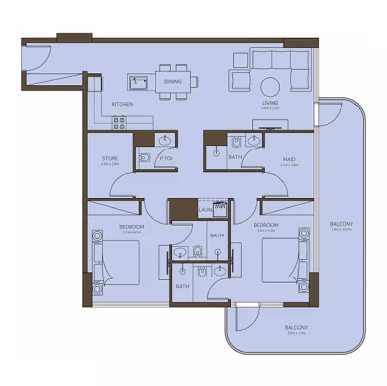 Unit floor plan image