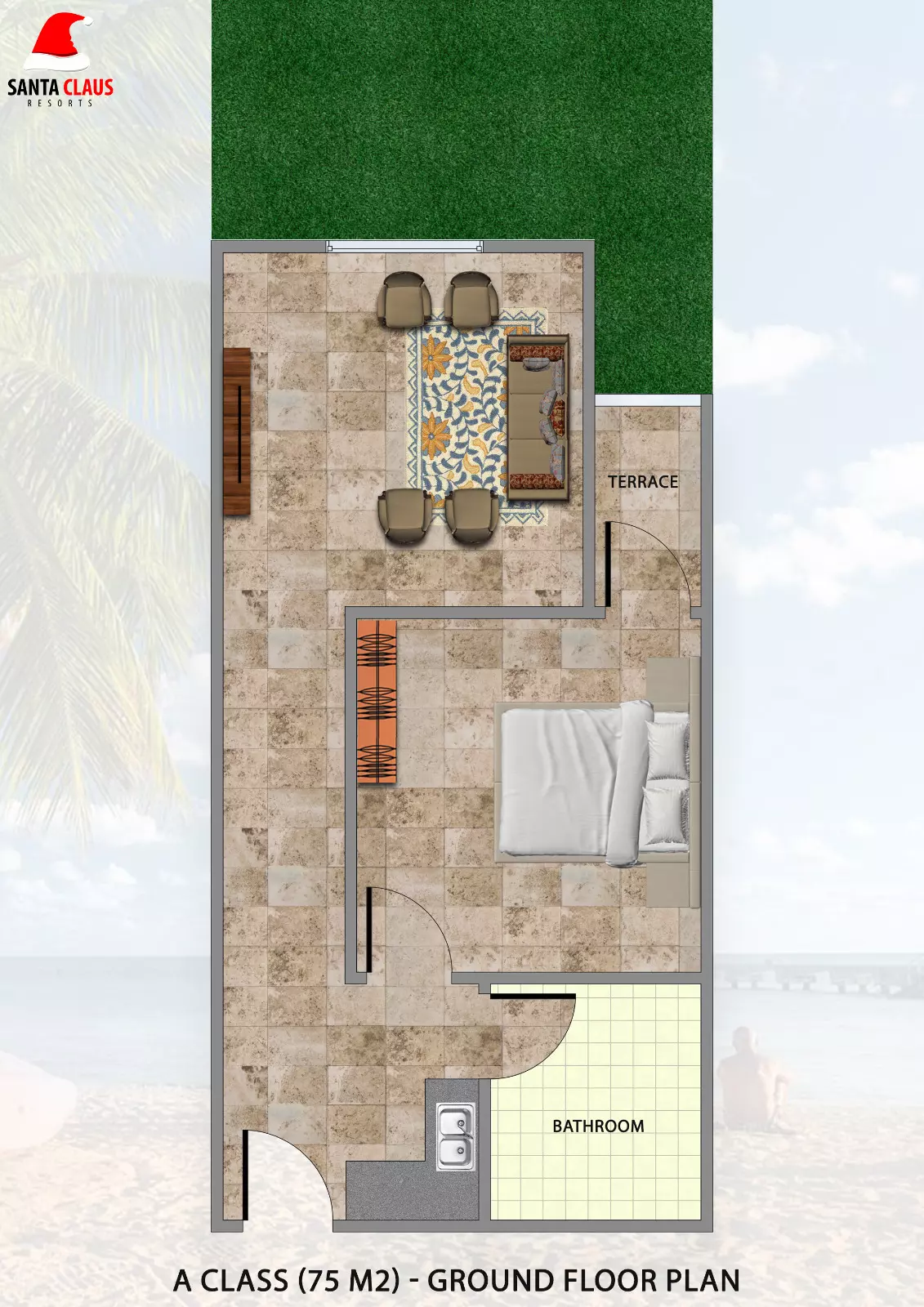 صورة مخطط ارضية الوحدة