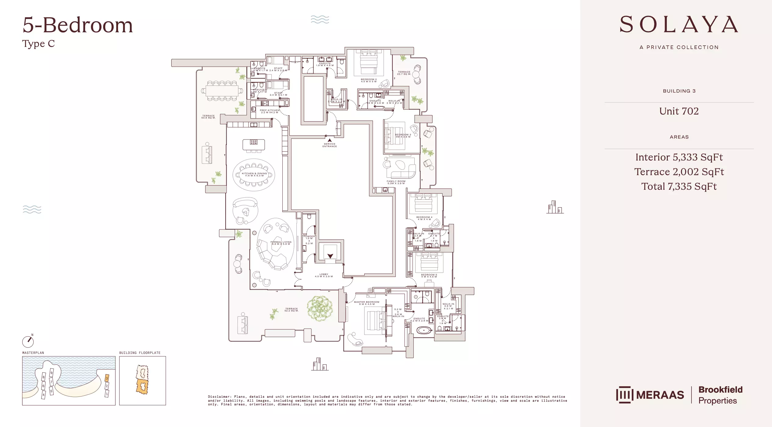 Solaya 1,2 and 3 Type C - T3, 5 beds