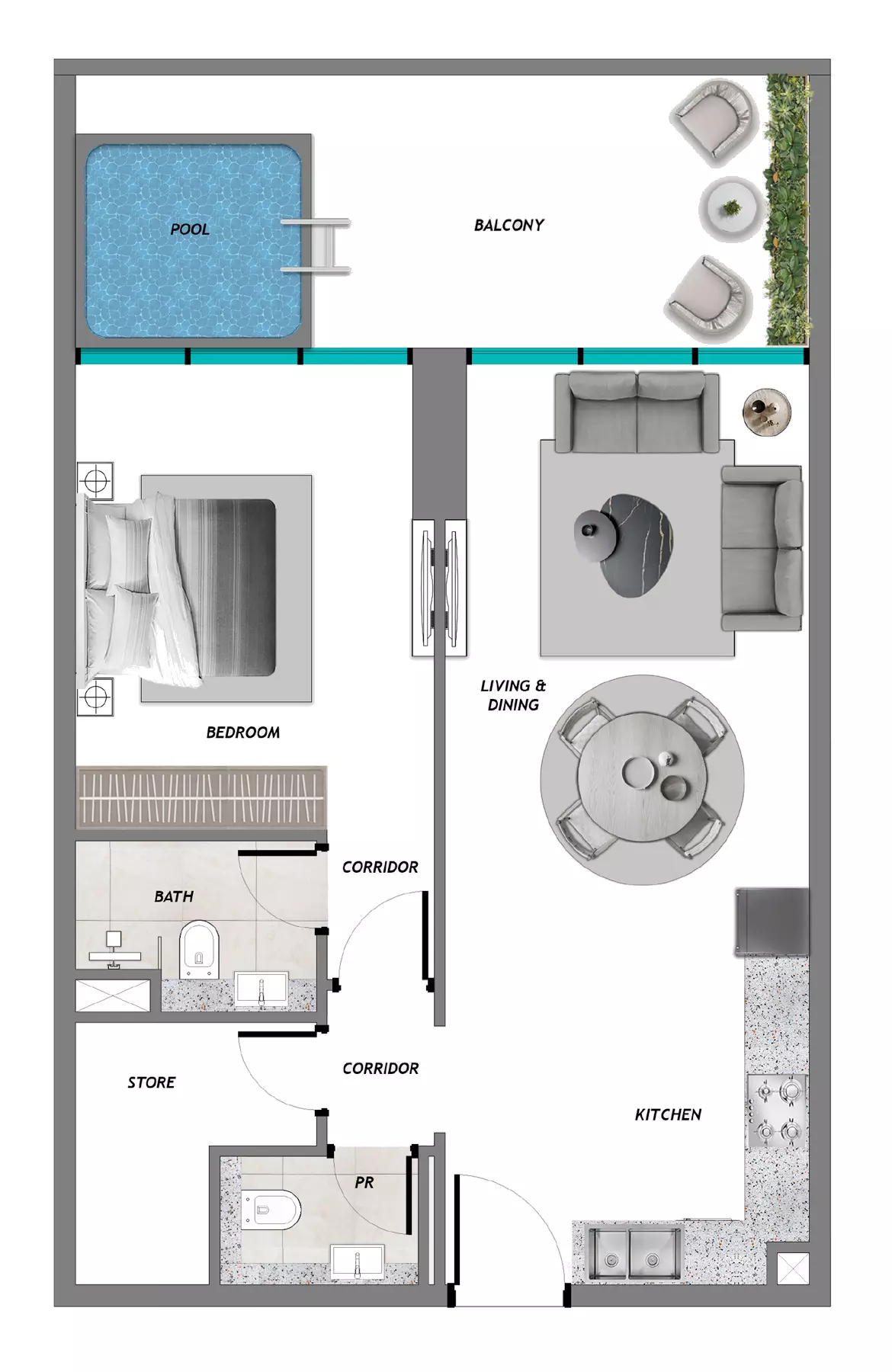 Unit floor plan image