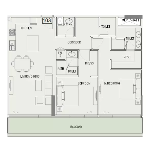 صورة مخطط ارضية الوحدة
