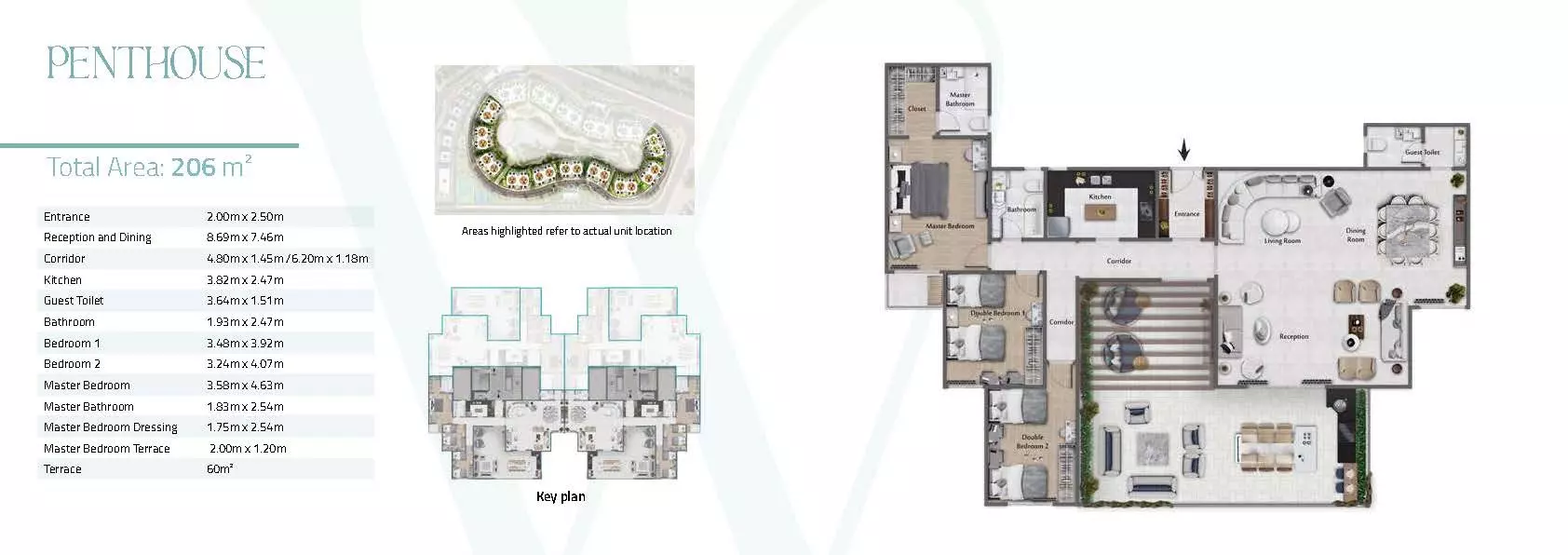 صورة مخطط ارضية الوحدة
