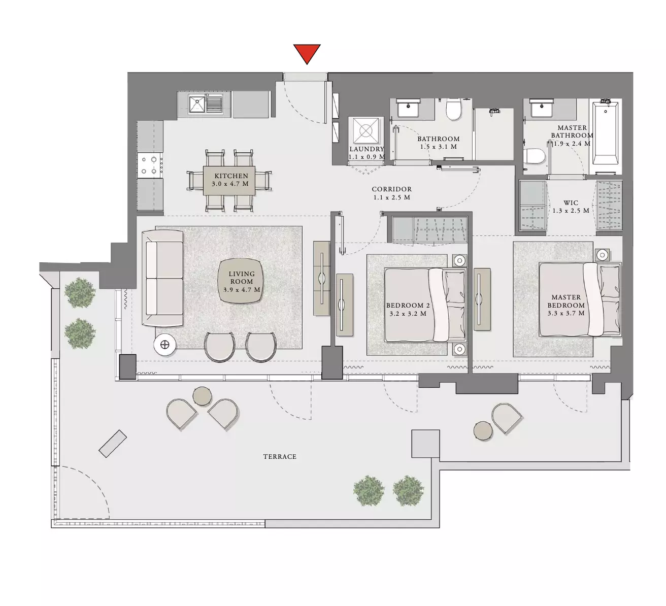 Creek Beach Lotus Unit 107, Level 01 Building 2, 2 beds