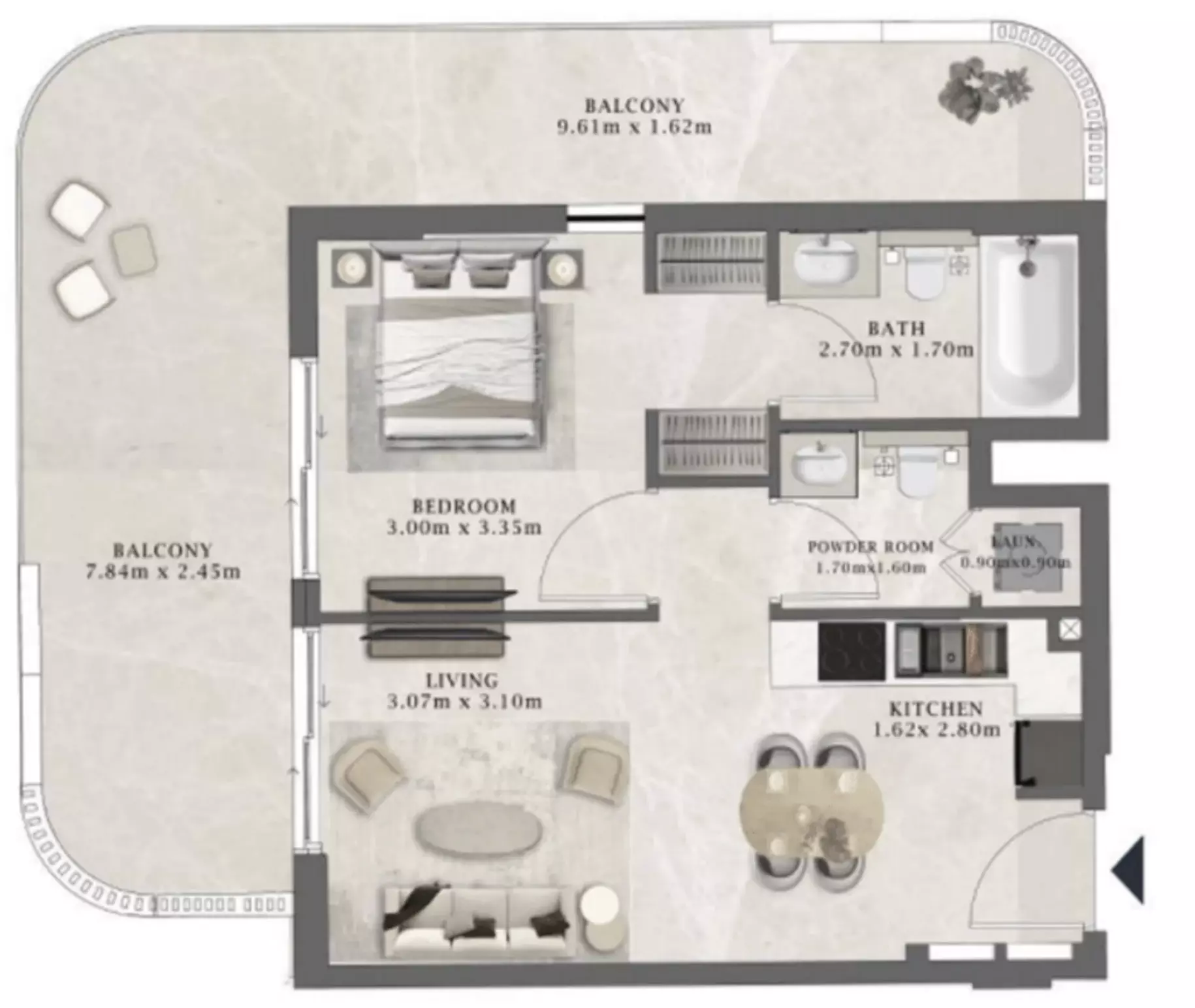 صورة مخطط ارضية الوحدة