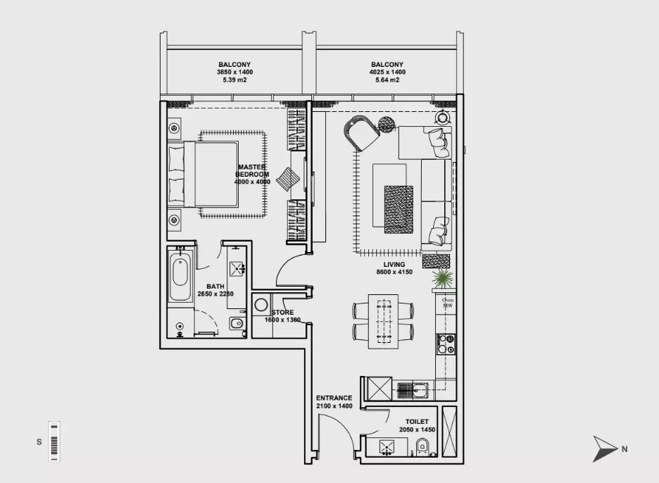 Unit floor plan image