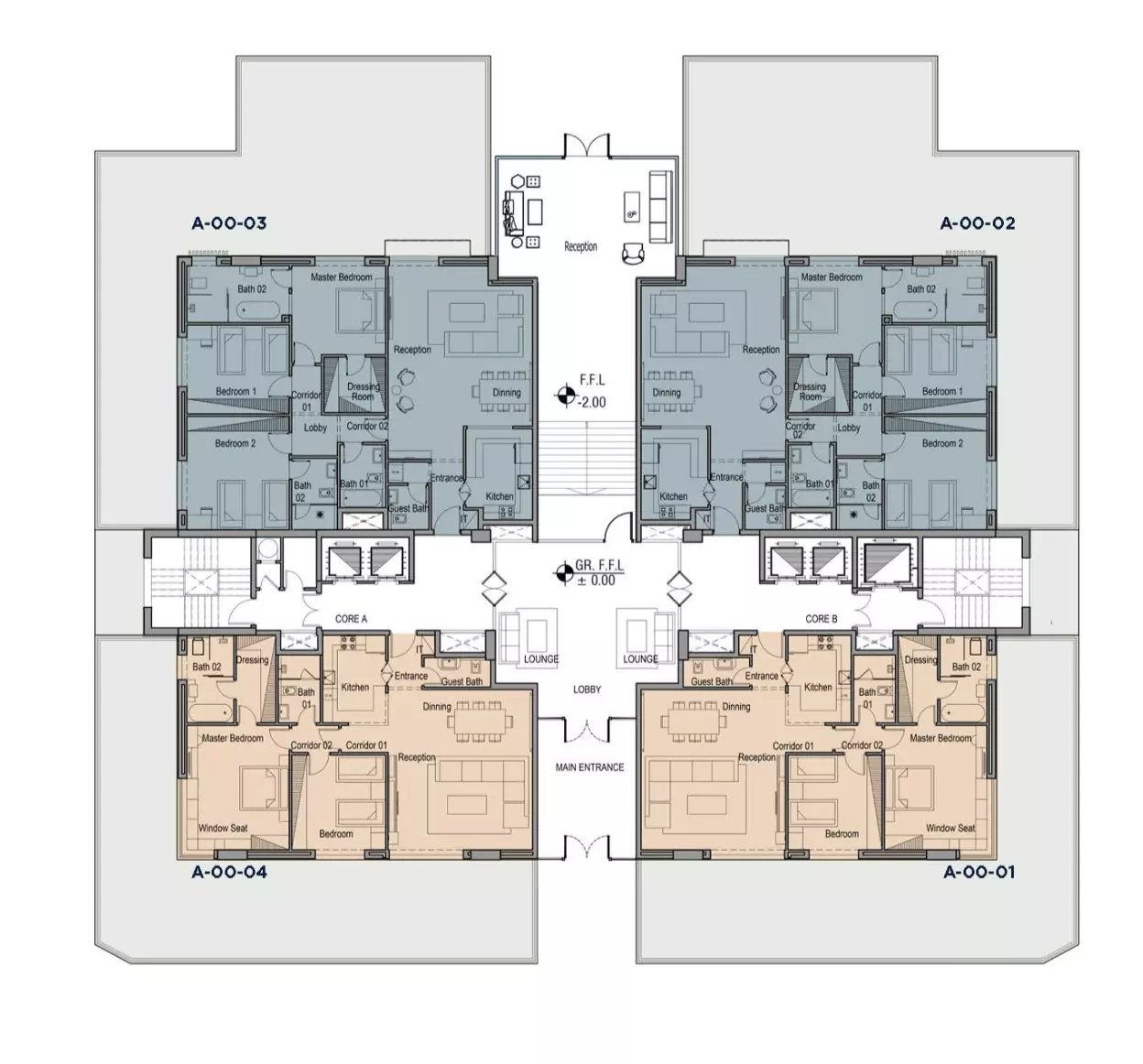 صورة مخطط ارضية الوحدة