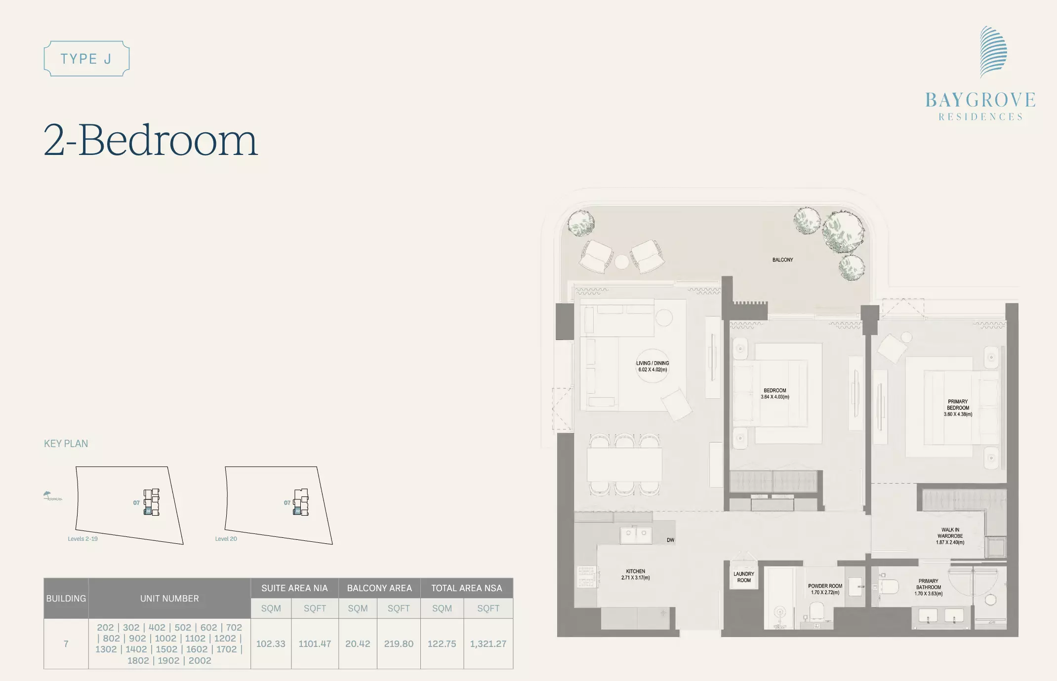 Bay Grove Residences Phase 3 Type J | 2-Bedroom, 2 beds