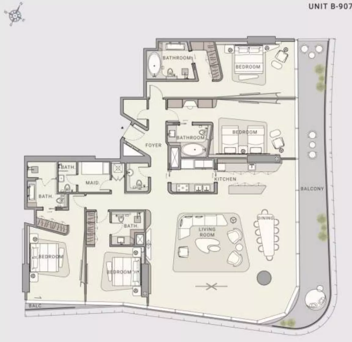 Unit floor plan image