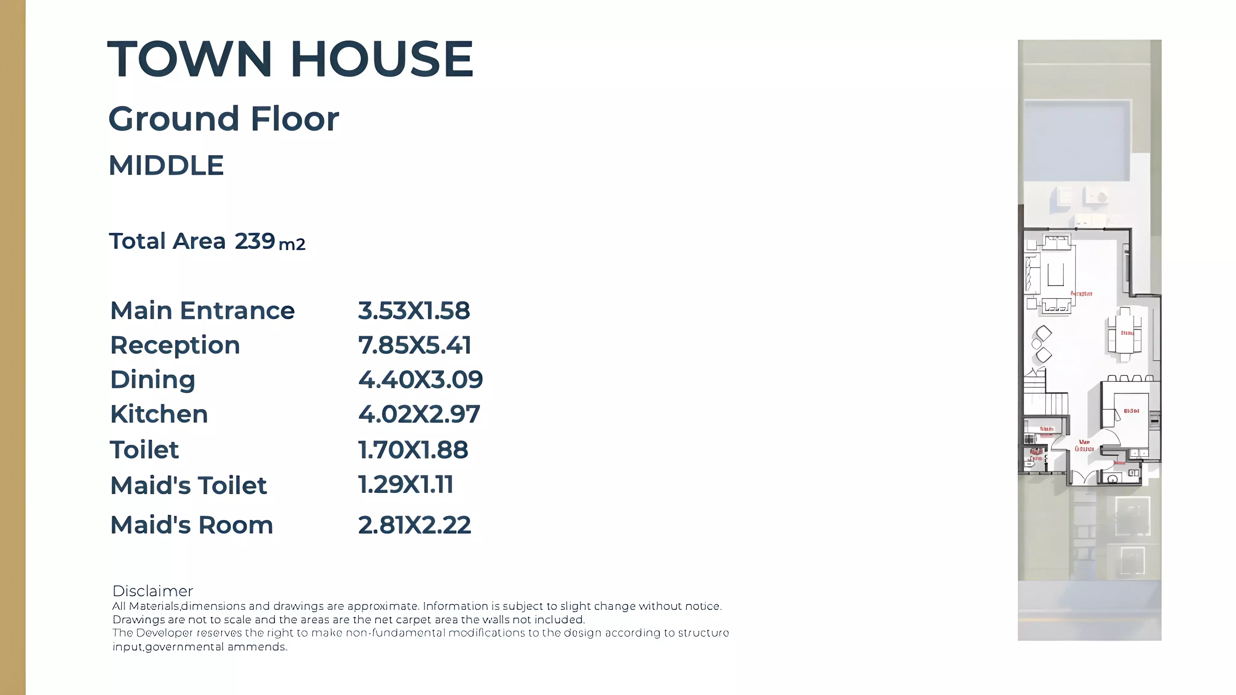 صورة مخطط ارضية الوحدة